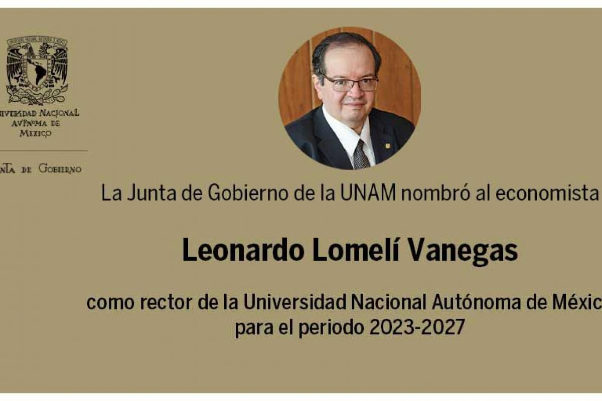 Nombran A Leonardo Lomelí Vanegas Como Nuevo Rector De La UNAM | BI ...